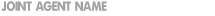 Joint agent name